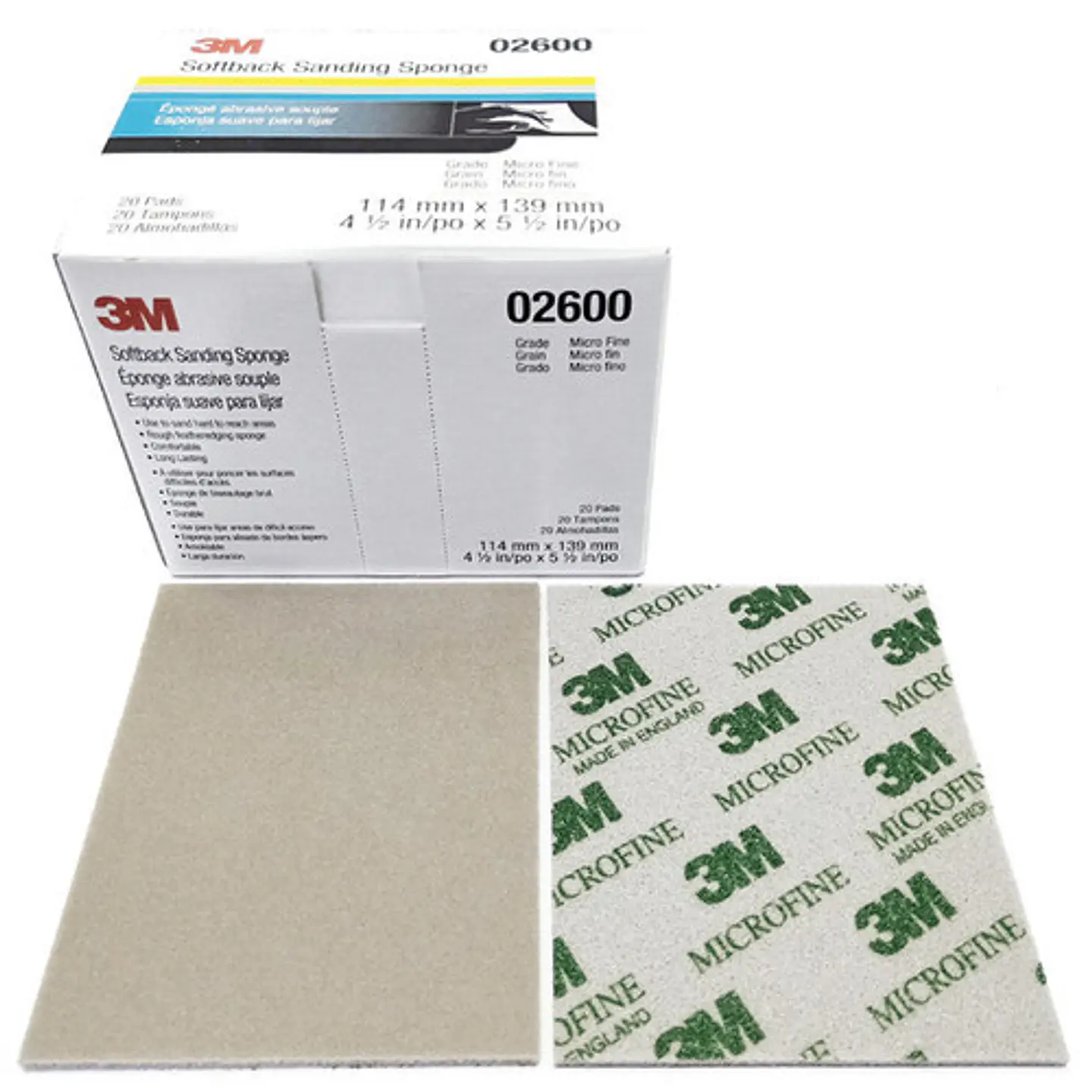 02600 ESPONJA FLEXIBLE MICROFINA P1200/1500 3M     1