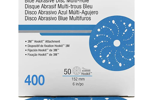 P400 DISCO 6" LIJA HOOKIT BLUE 36181 3M CAJA 50 UN           