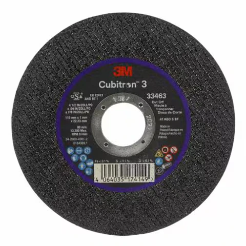 33463 DISCO DE CORTE CUBITRON 3 4.5X0.04X7/8 3M   