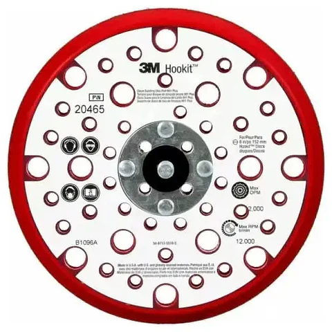 PN 20465 DISCO BASE ROJO LIBRE DE POLVO 6" 3M     