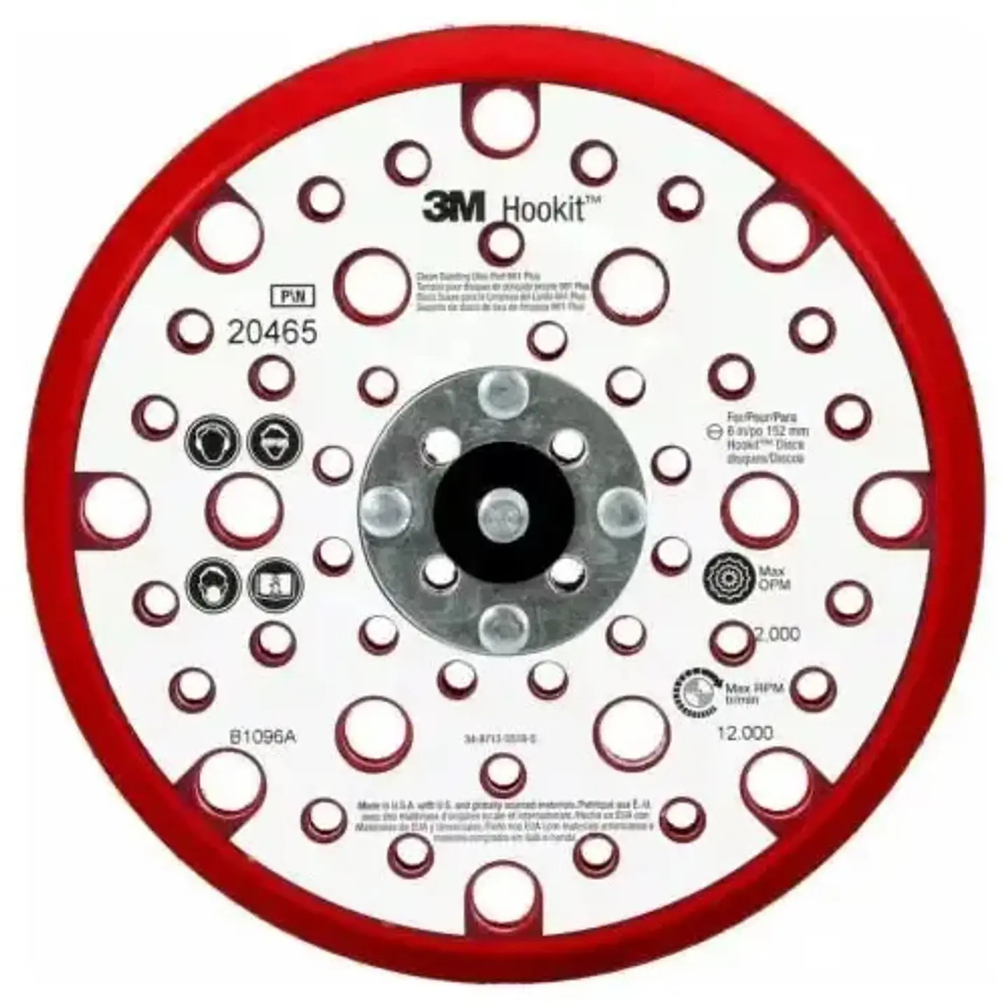 PN 20465 DISCO BASE ROJO LIBRE DE POLVO 6