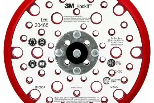 PN 20465 DISCO BASE ROJO LIBRE DE POLVO 6" 3M     