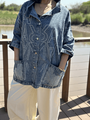 Chaqueta Mezclilla Brillo