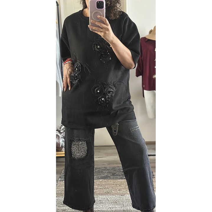 Bluson Negra Rosal 2