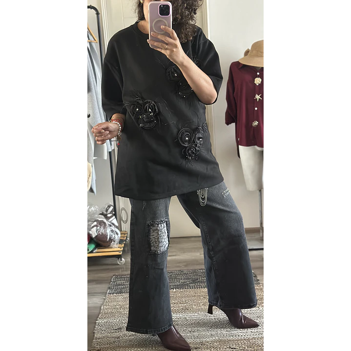 Bluson Negra Rosal 3