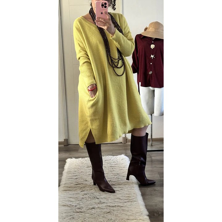 Maxi Vestido Lana globo 1