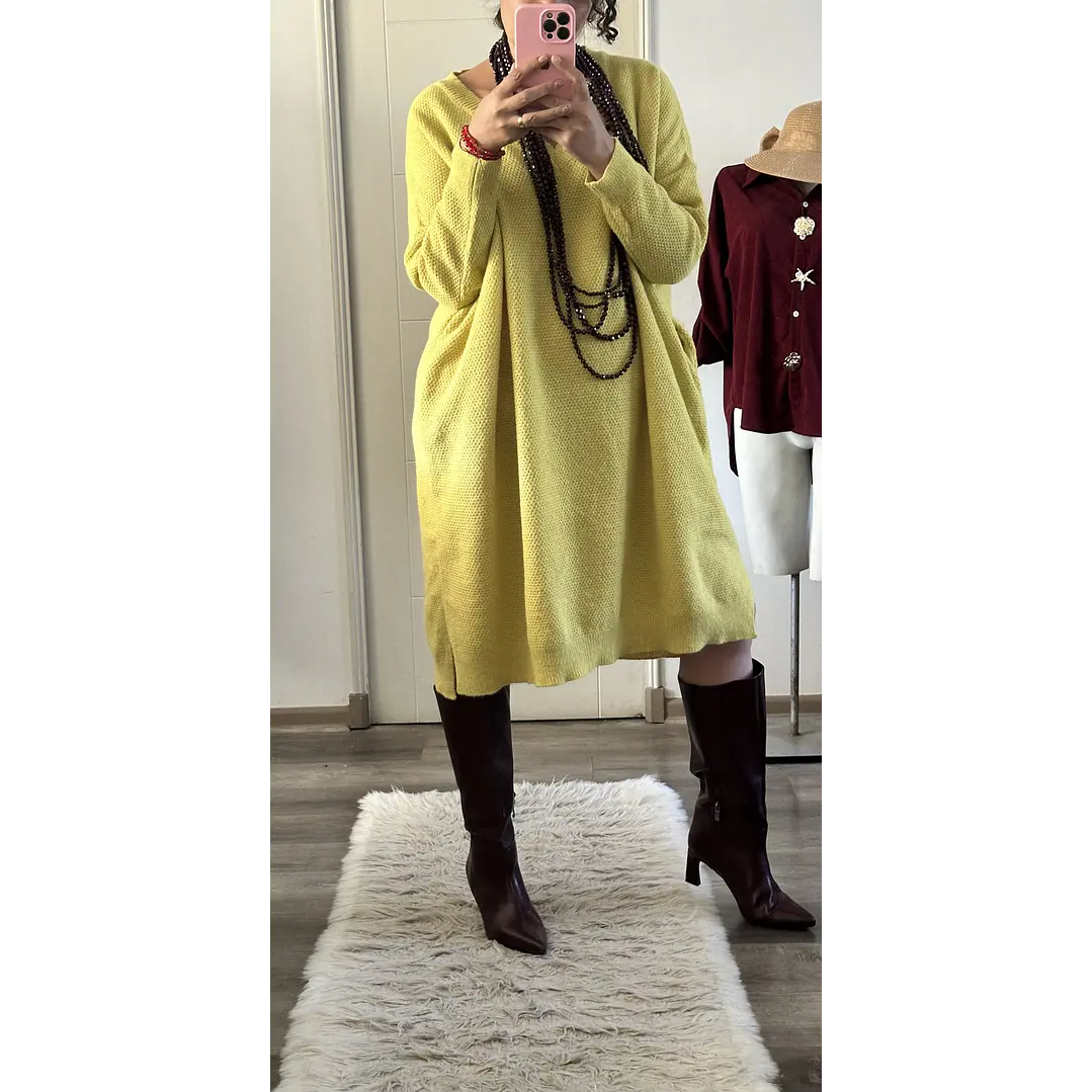 Maxi Vestido Lana globo 2