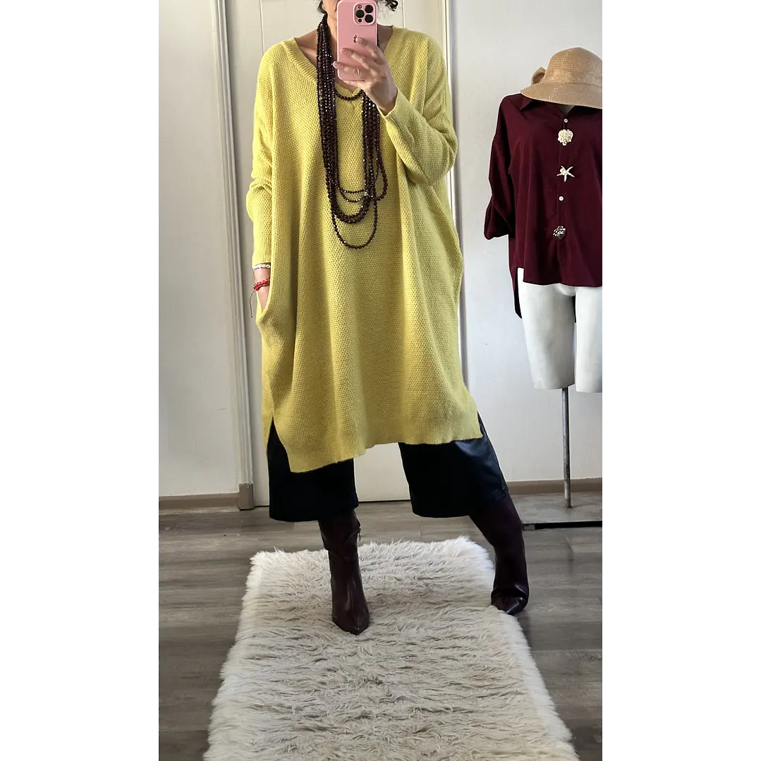 Maxi Vestido Lana globo 3