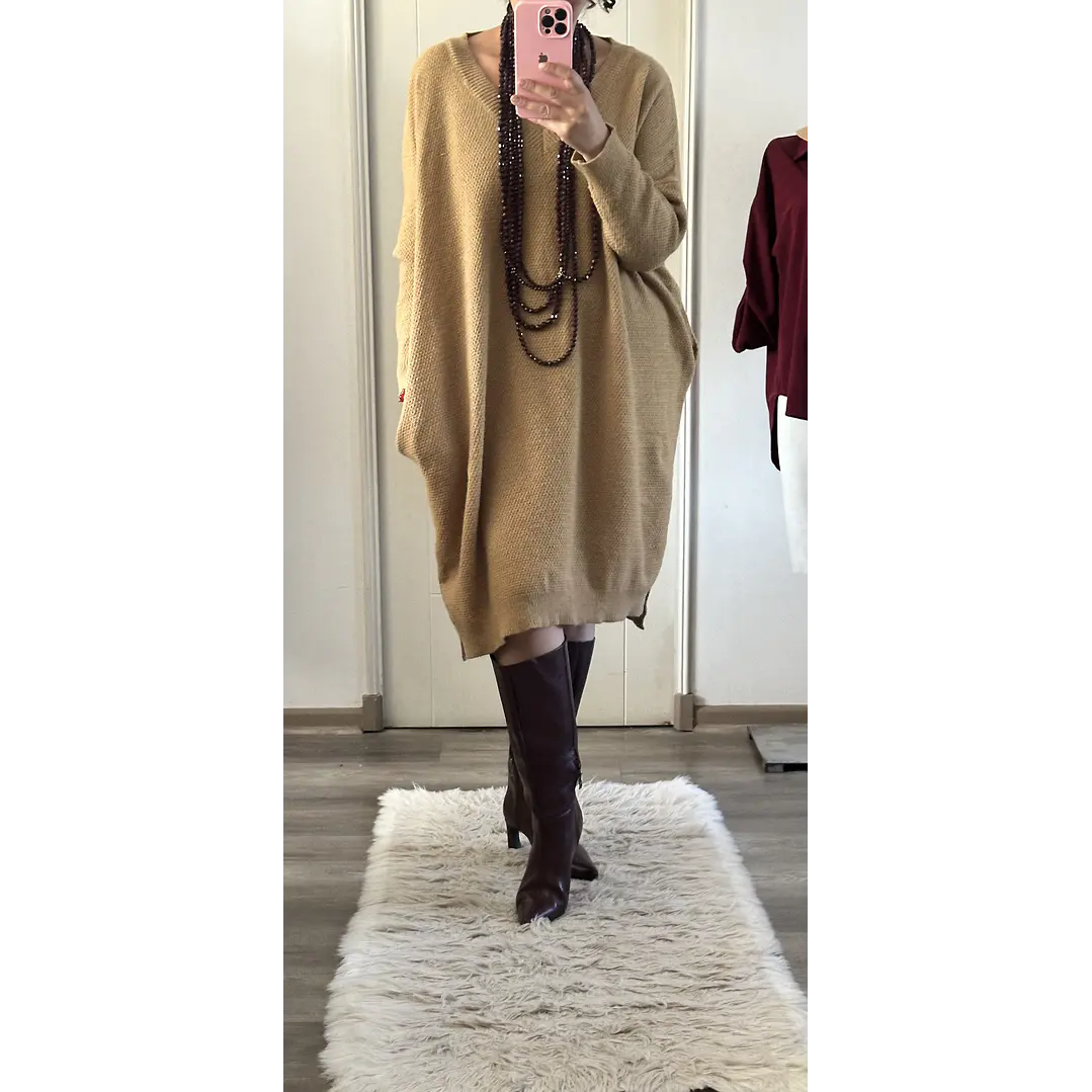 Maxi Vestido Lana globo 5