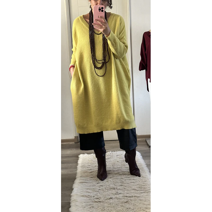 Maxi Vestido Lana globo 6