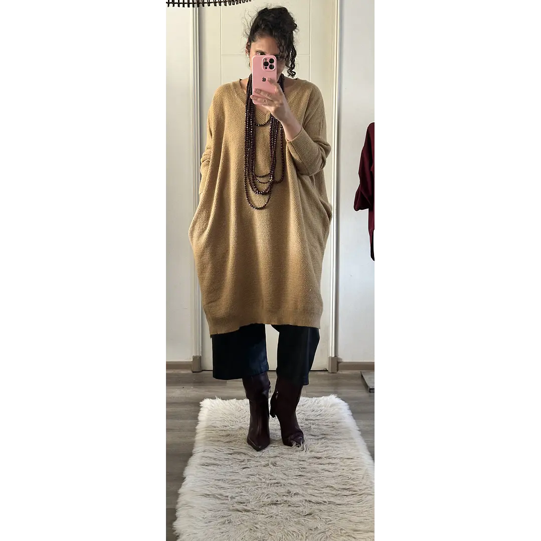 Maxi Vestido Lana globo 7