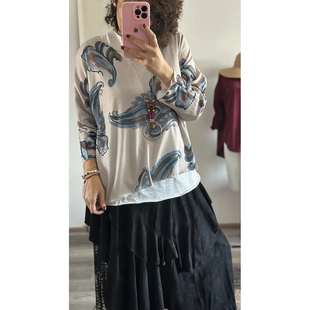 Sweater Doble Floral 4