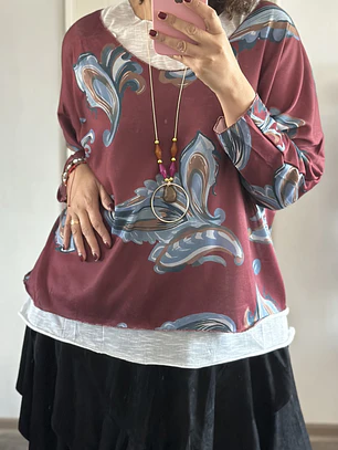 Sweater Doble Floral