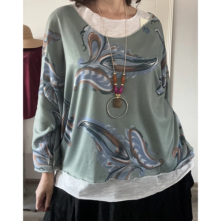 Sweater Doble Floral 5