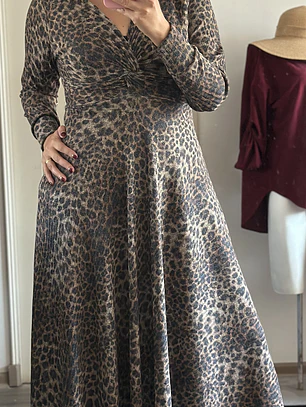 Vestido Animal Print Fresia