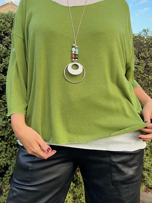 Sweater Doble Liso