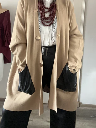 Sweater Aplicacion Ecocuero