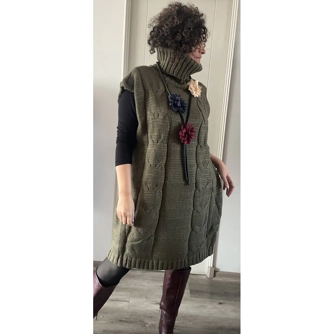 Vestido Sweater Trenzado 4