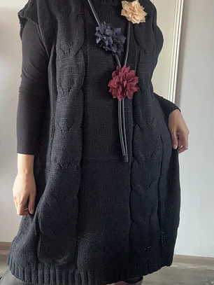 Vestido Sweater Trenzado