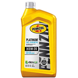 Aceite de motor Pennzoil Platinum full sintético 5w20