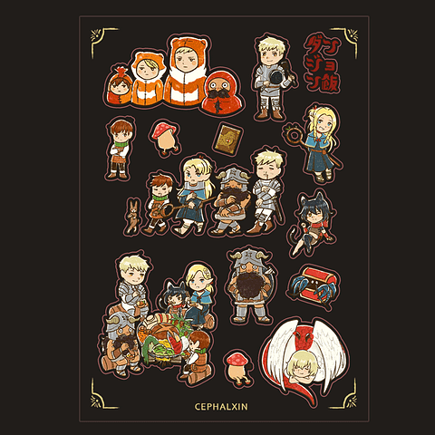 Dungeon Meshi Sticker Sheet