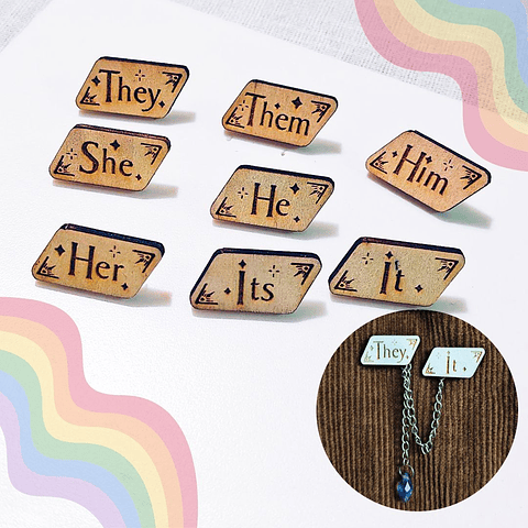 🌈 Modular Pronoun Pins