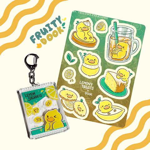 Lemon Sherbets Shaker Charm