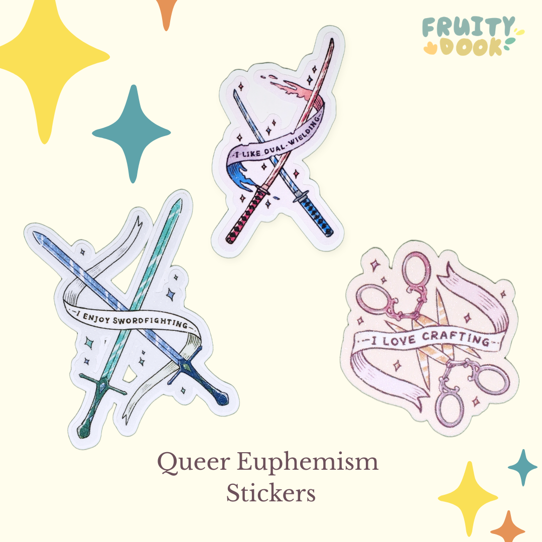 🌈 Queer Euphemism Stickers 1