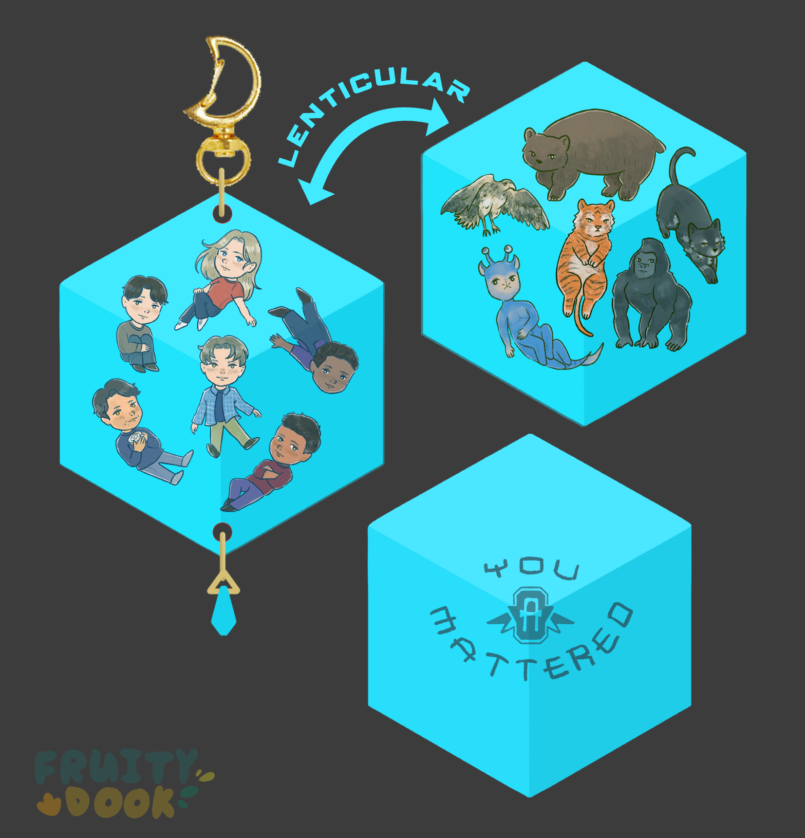 ❑ Animorphs Lenticular Charm 1