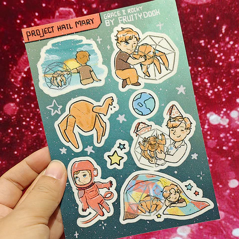 Proj. Hail Mary - Grace & Rocky Sticker Sheet