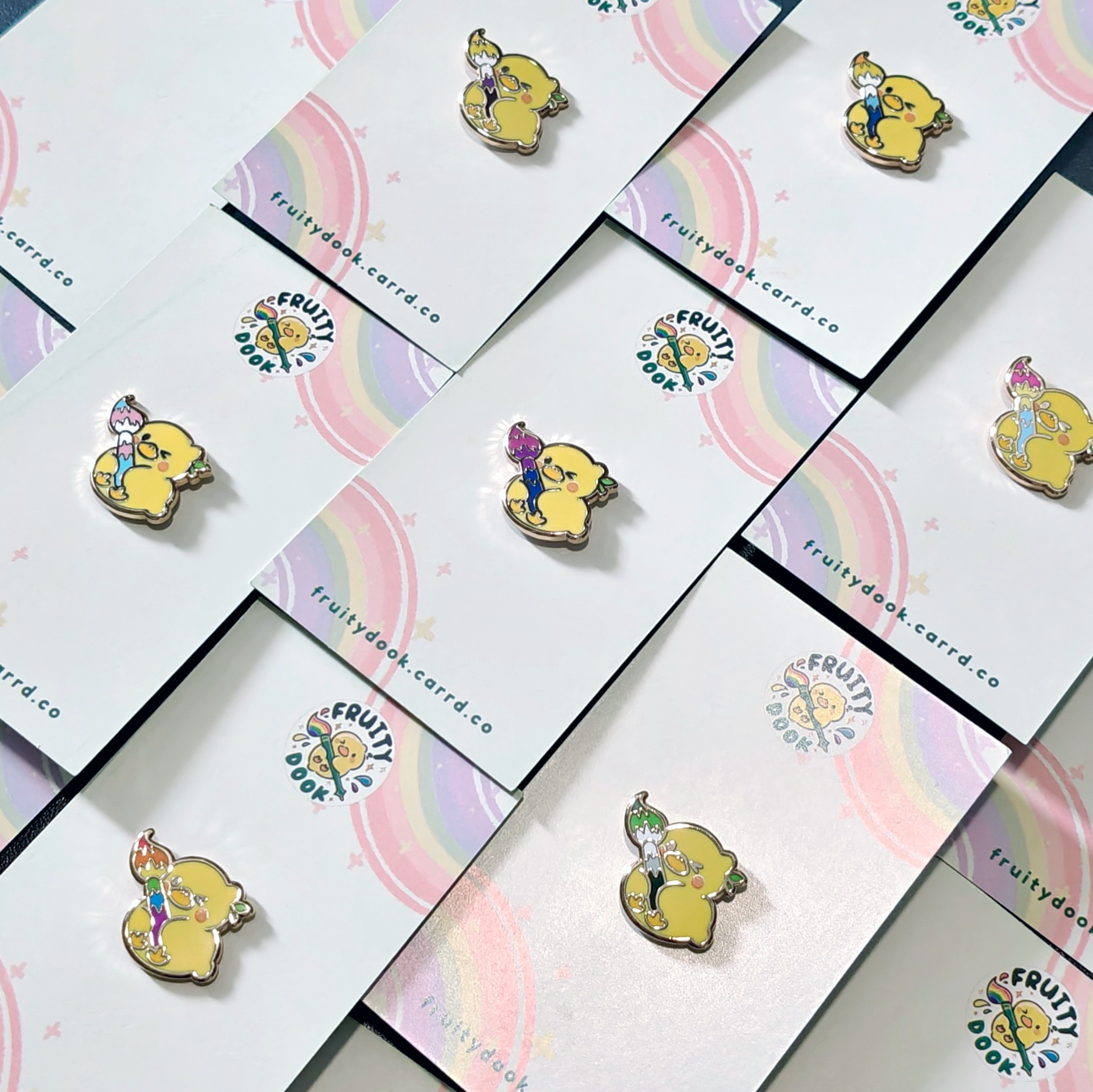Dook Pride Flag Enamel Pins 1