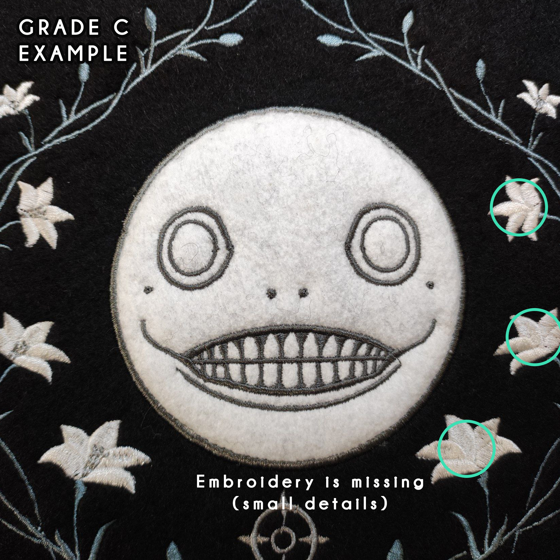 [B-grades left] NieR Emil Embroidered Beret 2