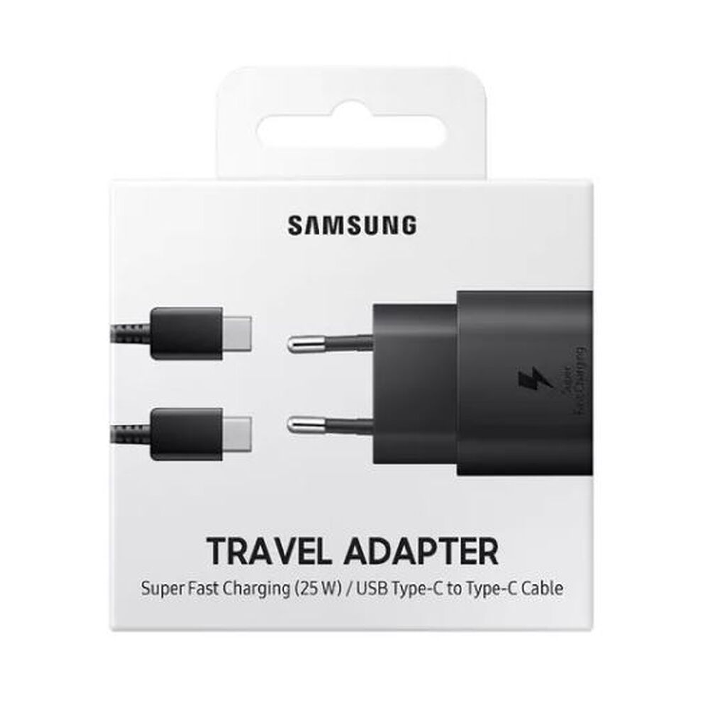 Cargador Samsung 25W Base Tipo C + Cable C a C 1