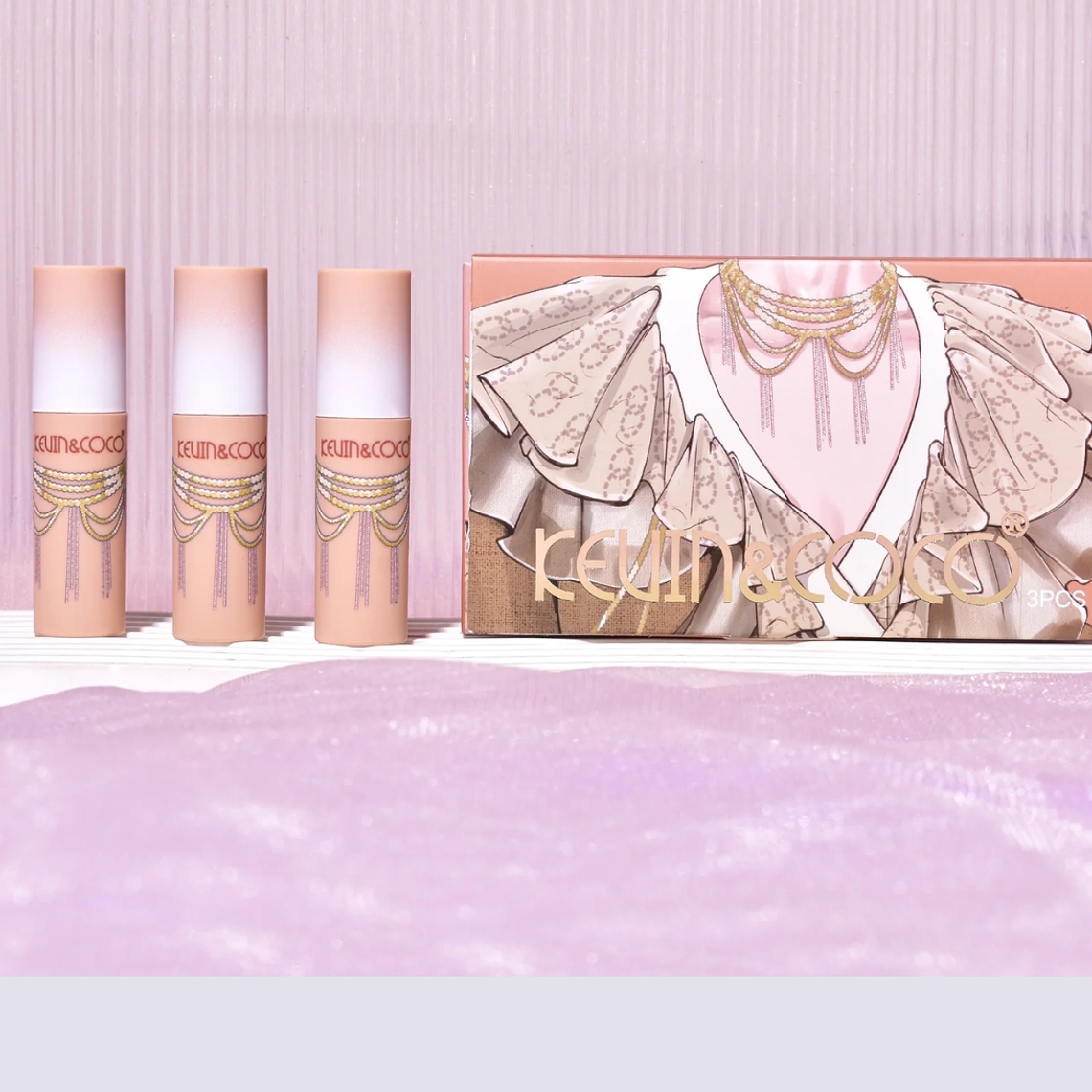 SET DE LABIAL LIQUIDO 3 PCS  1