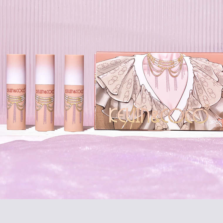 SET DE LABIAL LIQUIDO 3 PCS  1