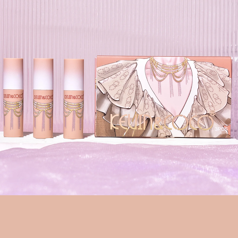 SET DE LABIAL LIQUIDO 3 PCS  3