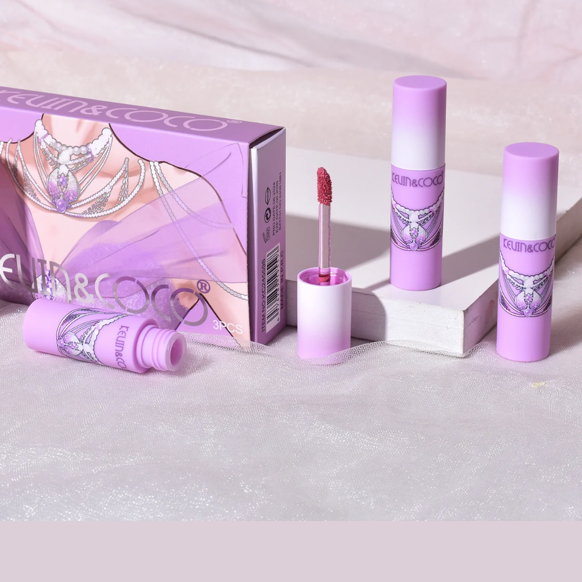 SET DE LABIAL LIQUIDO 3 PCS  5