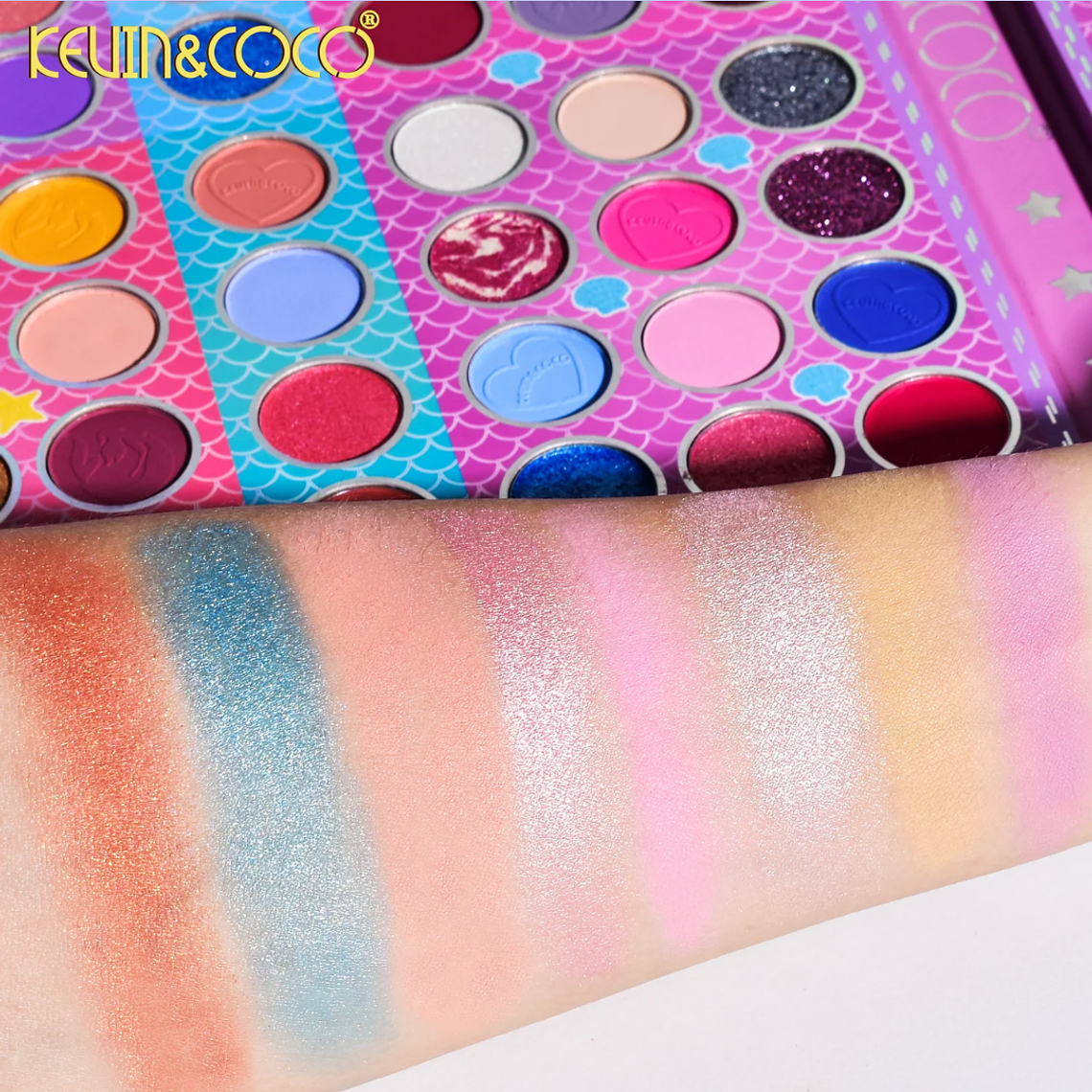 PALETA DE SOMBRAS DE OJOS MERMAID TEASURE DE 86 COLORES 7