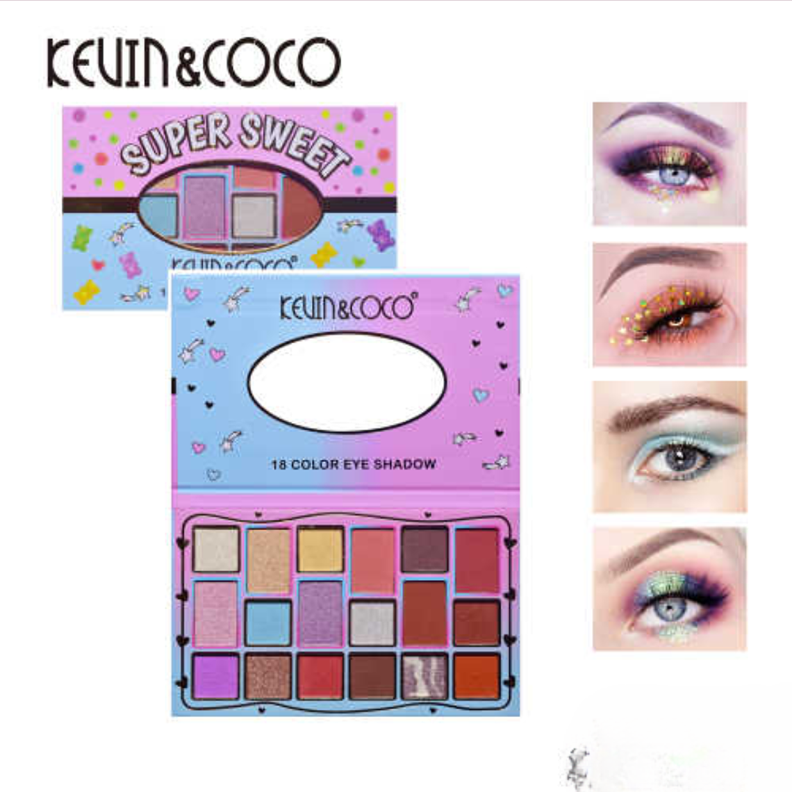  PALETA DE SOMBRAS SUPER DULCE 18 COLORES  1