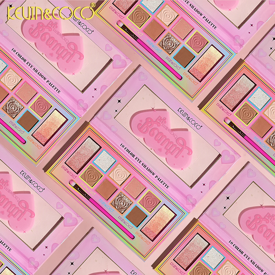 PALETA DE SOMBRAS DE OJOS HEARTBEAT DE 10 COLORES 1