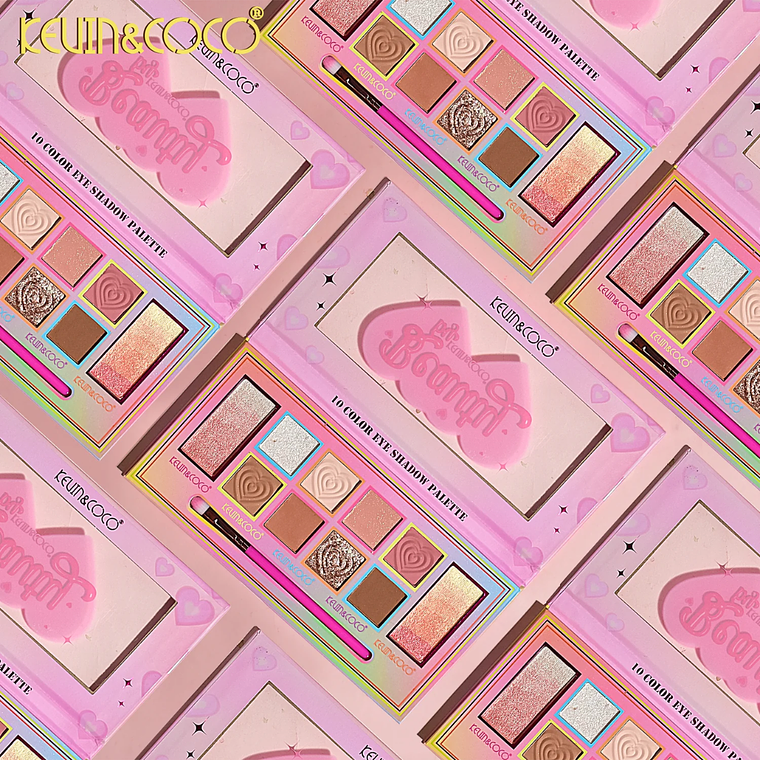 PALETA DE SOMBRAS DE OJOS HEARTBEAT DE 10 COLORES 1