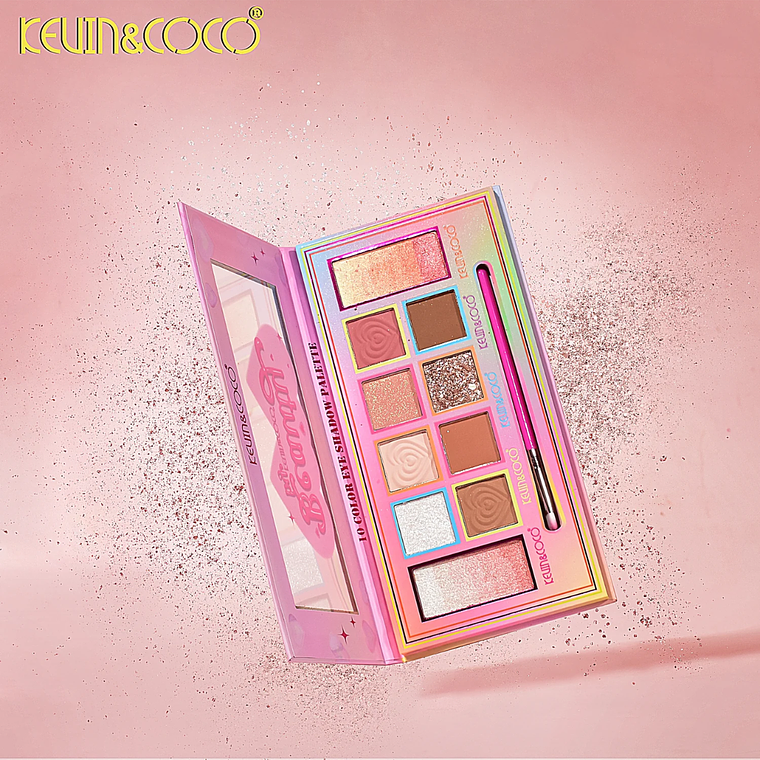 PALETA DE SOMBRAS DE OJOS HEARTBEAT DE 10 COLORES 4