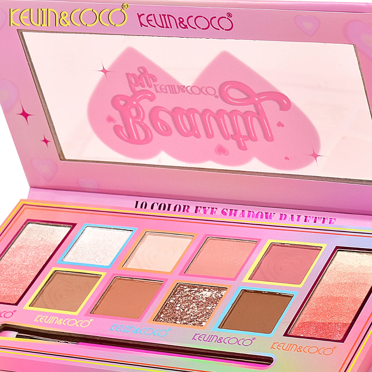 PALETA DE SOMBRAS DE OJOS HEARTBEAT DE 10 COLORES 5