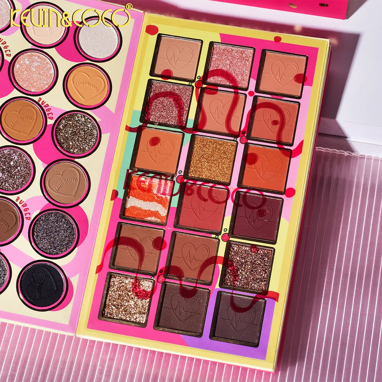 PALETA DE MAQUILLAJE DE 62 COLORES DE YUMMY BURGER  2