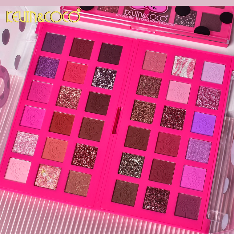 PALETA DE SOMBRAS DE OJOS DE 18 COLORES SPOTTY KITTY 3