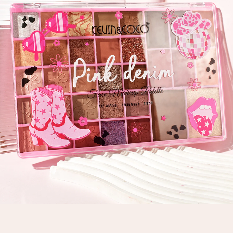 PALETA DE SOMBRAS DE OJOS VAQUERAS CHIC  DE 33 COLORES 1