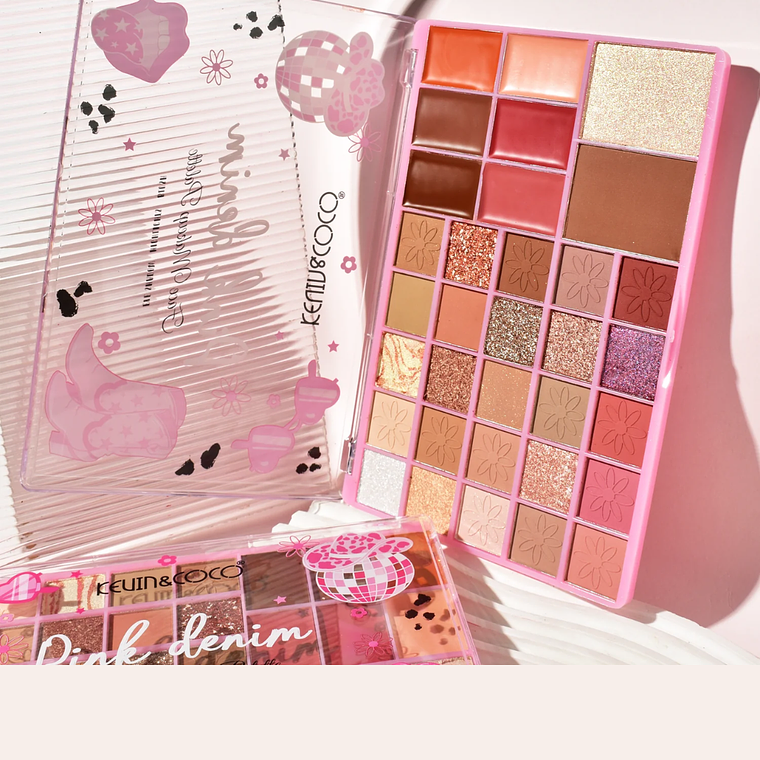 PALETA DE SOMBRAS DE OJOS VAQUERAS CHIC  DE 33 COLORES 2