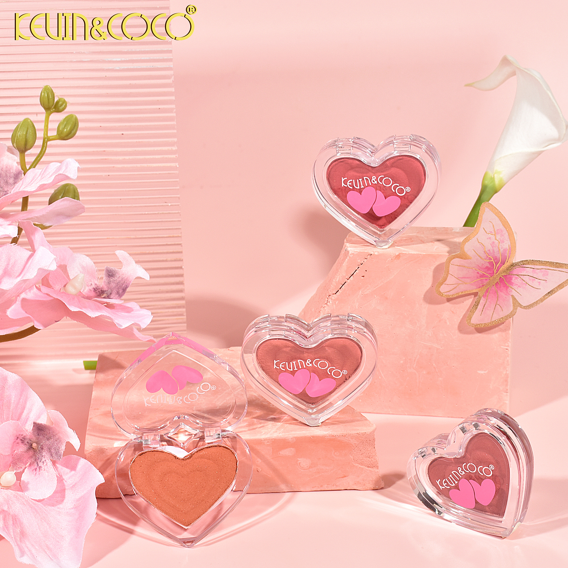  SET DE 4 RUBORES LOVE MOUSSE (RUBOR ATERCIOPELADO CON AROMA A DURAZNO)  1