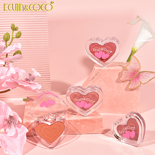  SET DE 4 RUBORES LOVE MOUSSE (RUBOR ATERCIOPELADO CON AROMA A DURAZNO) 