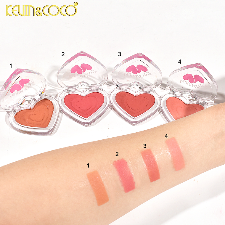  SET DE 4 RUBORES LOVE MOUSSE (RUBOR ATERCIOPELADO CON AROMA A DURAZNO)  2